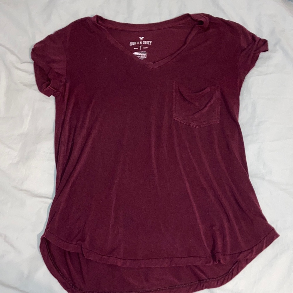 Maroon Soft and Sexy Tee